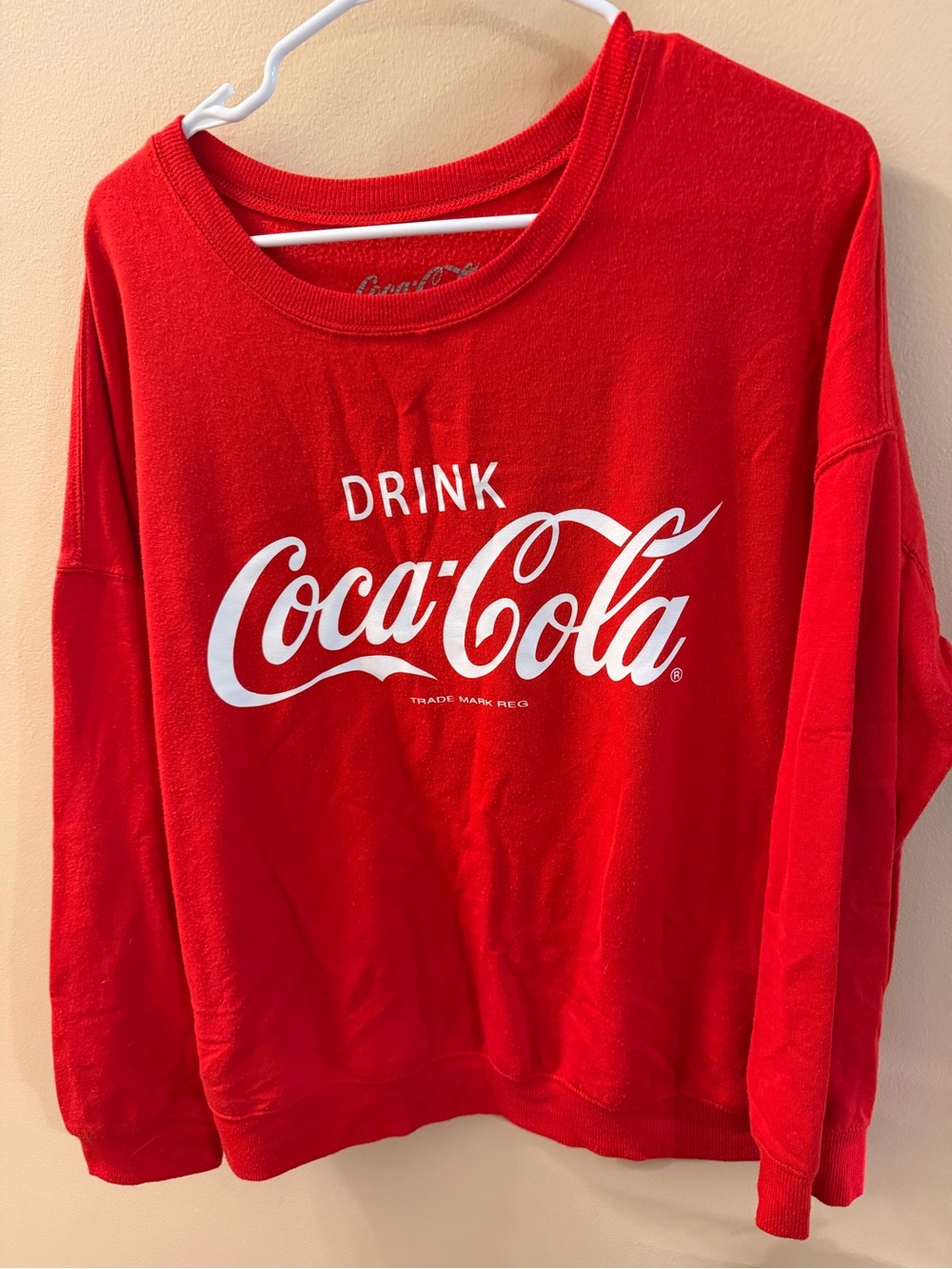 Coca Cola Red Logo Sweatshirt size L